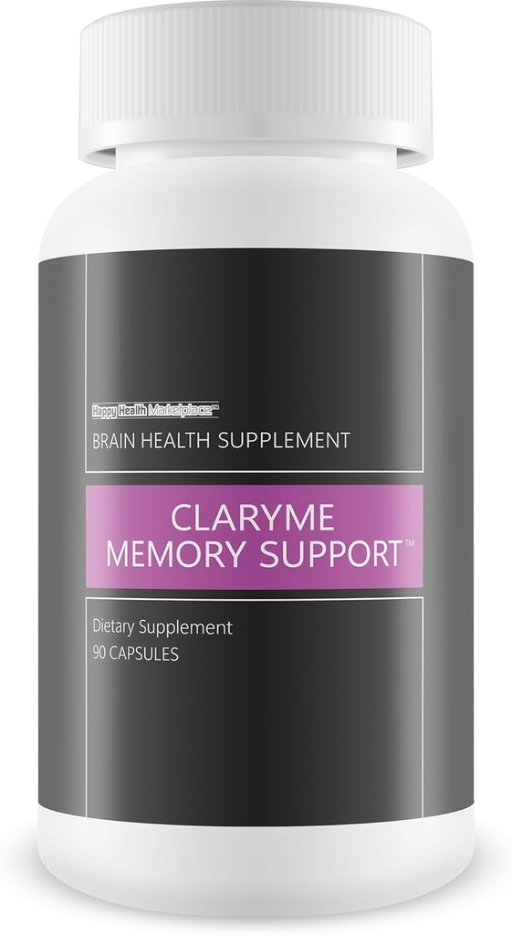 Dukungan Memori Claryme - Suplemen Memori Terbaik Kami untuk Pil Pikiran - Memori untuk Senior - Suplemen Memori untuk Perempuan & Pria - Pendukung Otak Alam - Mental Fokus dan Suplemen Energi