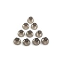 Hearing Aid Domes 8mm Smoky Gray Tips Ear Pieses Comfortable untuk Open Fit BTE Sound Amplifier PSAP Kit Invisible, except for RIC 8mm (M * 10)