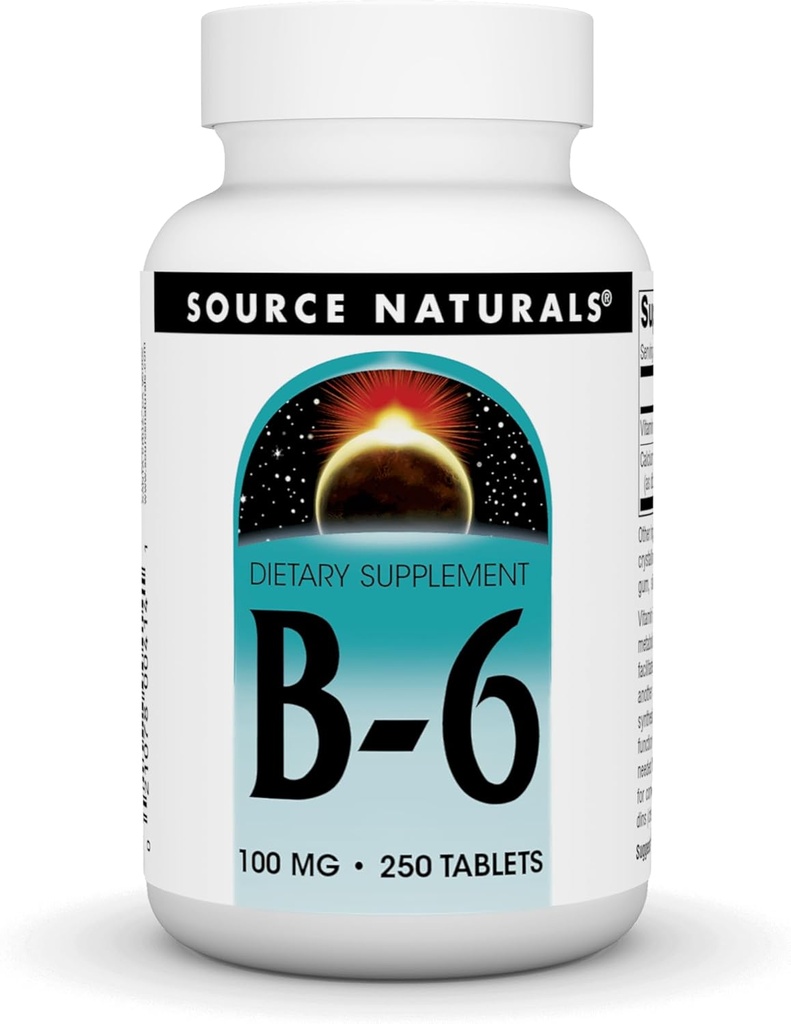 Sumber Vitamin B-6, 100 mg Immune System Support - 250 Tablet
