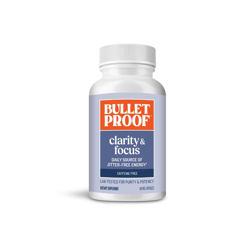 Bulletproof Clarity & Focus Capsules, 60 Count, Caffeine- Free Supplement to Procept Mental Clarity and Alertice, Forgence Named Smart Mode, Packing May Vary
