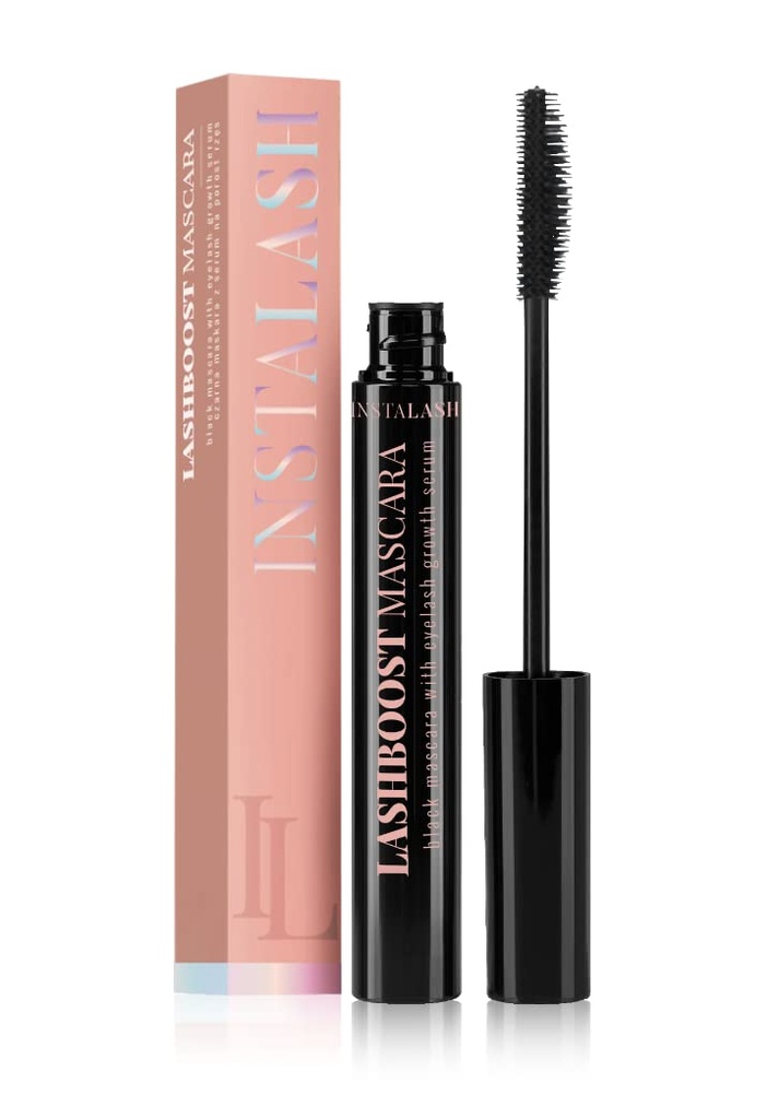 LashBoost Mascara dengan Lash Growth Serum 124; Advanced Eyelash Enhancing Serum Infused Black Mascara 124; Eylash Treatment Helped Boost Lash Loft, Volume & Definition 10ml