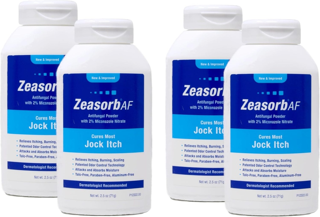 Powder Gibsorb, Jock Itch, 2,5 Ounce (4 Pack)