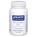 Ensulasi Murni B- Kompleks Plus - B Vitamin Suplemen untuk Mendukung Kesehatan Neurologis, Kesehatan Kardiovaskular, Tingkat Energi & Dukungan Sistem Gugup * - dengan Vitamin B12 & Lebih - 120 Kapsul