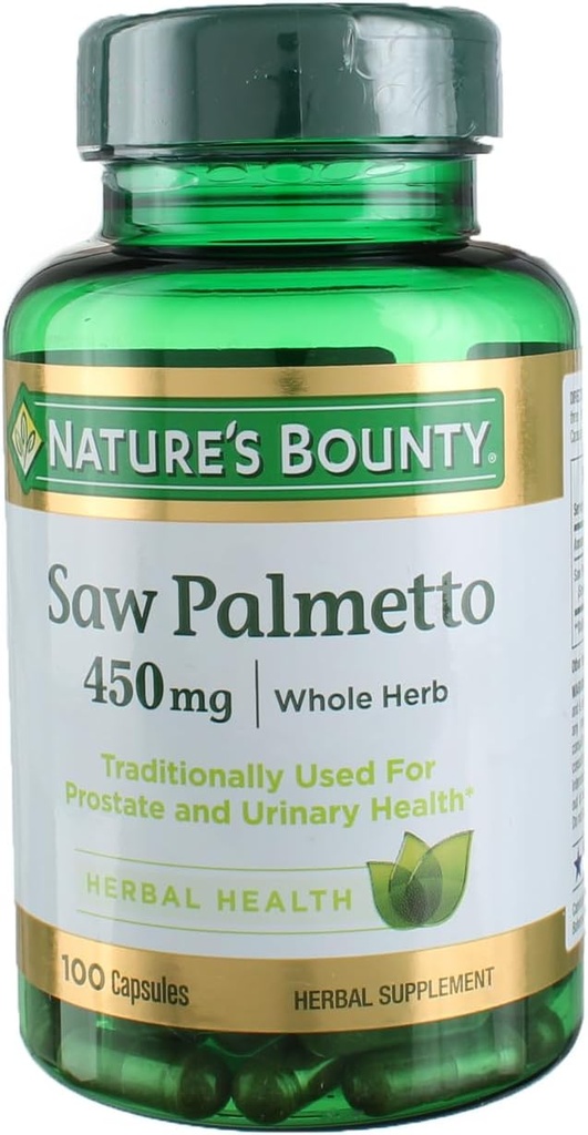 Nature 's Bounty Saw Palmetto 450 mg 100 Capsules