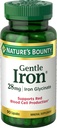 Nature 's Bounty Gentle Iron 28 mg 90 Capsules