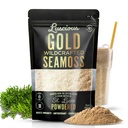 Irish Sea Moss Powder Gold 3 Oz - 100% Organic St. Lucia Sea Moss 124; Wildchmade Superfood for Gut Health, Imune Dupport, Vegan, Gluten- Free 124; Makes 120 + Fl Ounces of Gel by Luscious Spice Emporium