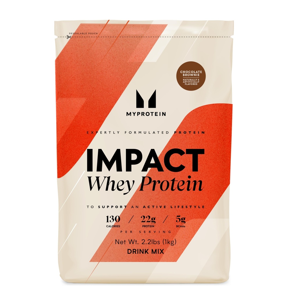 Chocolate Brownie, 22g Protein & 5g BCAA per Serving, Protein Shake for Superior Performance, Muscle Strength & Recovery, Gluten Free