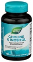 Nature 's Way Chooline & Inositol, Support Brain Health & Cellular Energy *, 500 mg Chooline & 500 mg Inositol per 2 - kapsul yang melayani, Gluten Free, 100 Capsules (Packaging May Vary)