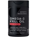 Penelitian Olahraga Krill Oil Suplemen dengan EPA & DHA Omega 3, Phospholipids & Astaxanthin dari Antartika Krill