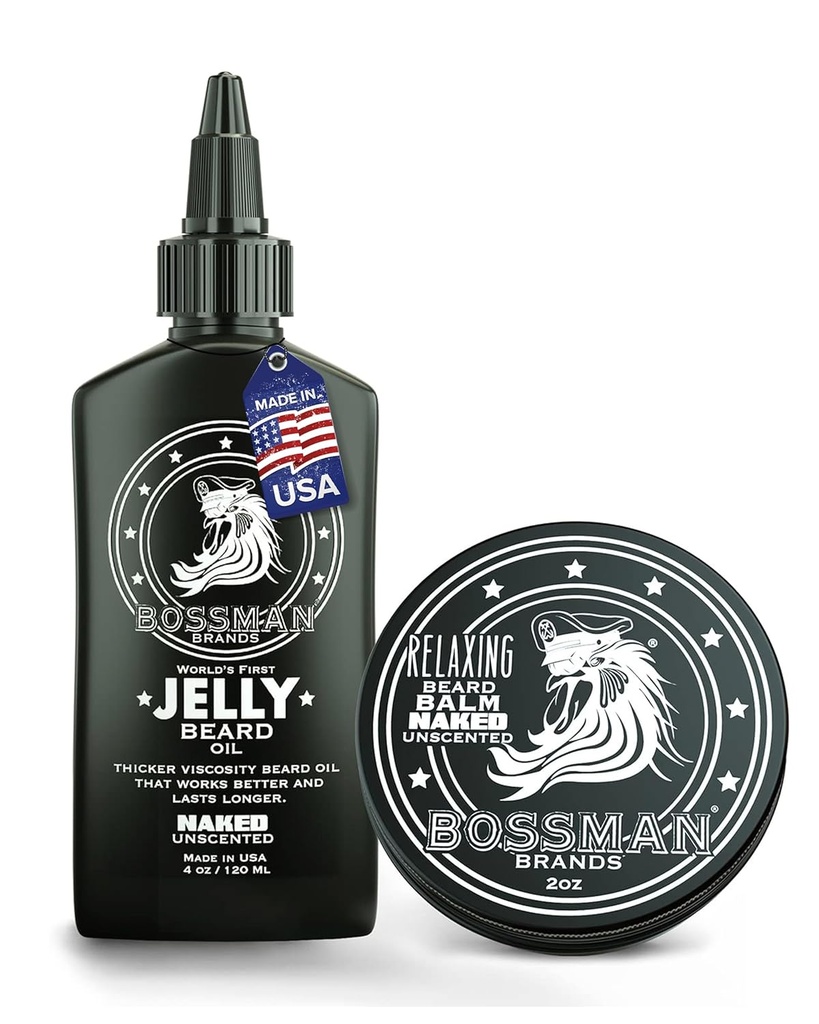 Bosman Beard Oil Jelly dan Relaxing Beard Balm Combo- Naked Sprent