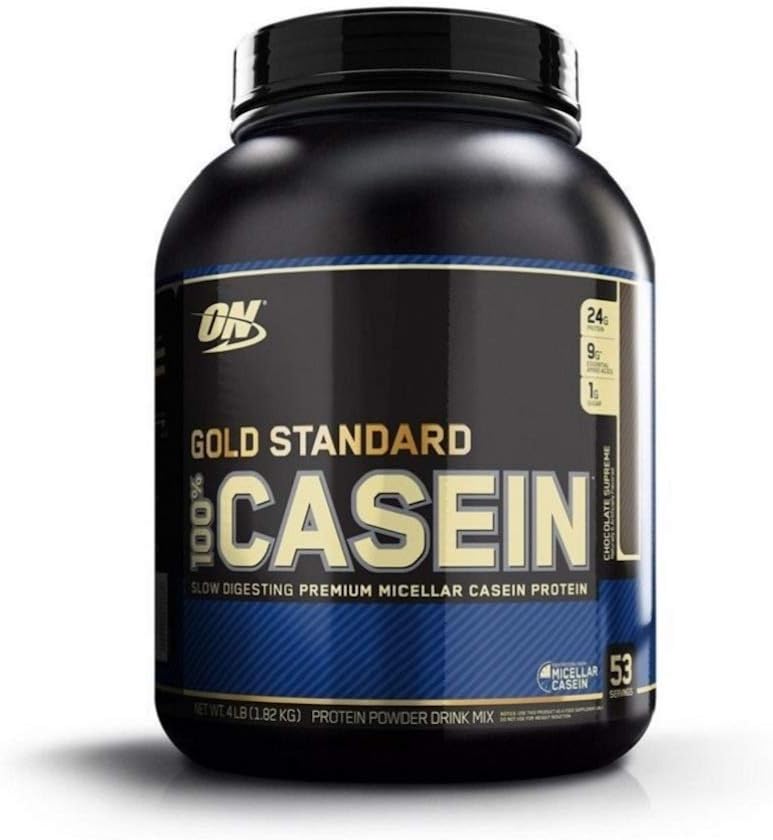Optimum Nutrition Gold Standard 100% Mivault Casein Powder, Slow Digesting, Helling Keep You Full, Overnight Muscle Recovery, Chocolate Supreme, 4 Pound (Packaging May Vary)