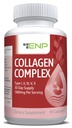 ENP Collagen Complex, Tipe I, II, III, V, dan X, Berasal dari Sumber Non-Vegan, Comfort Gabungan, Fleksibilitas, dan Kekuatan Tulang, 90ct, 30 Hari Suppply