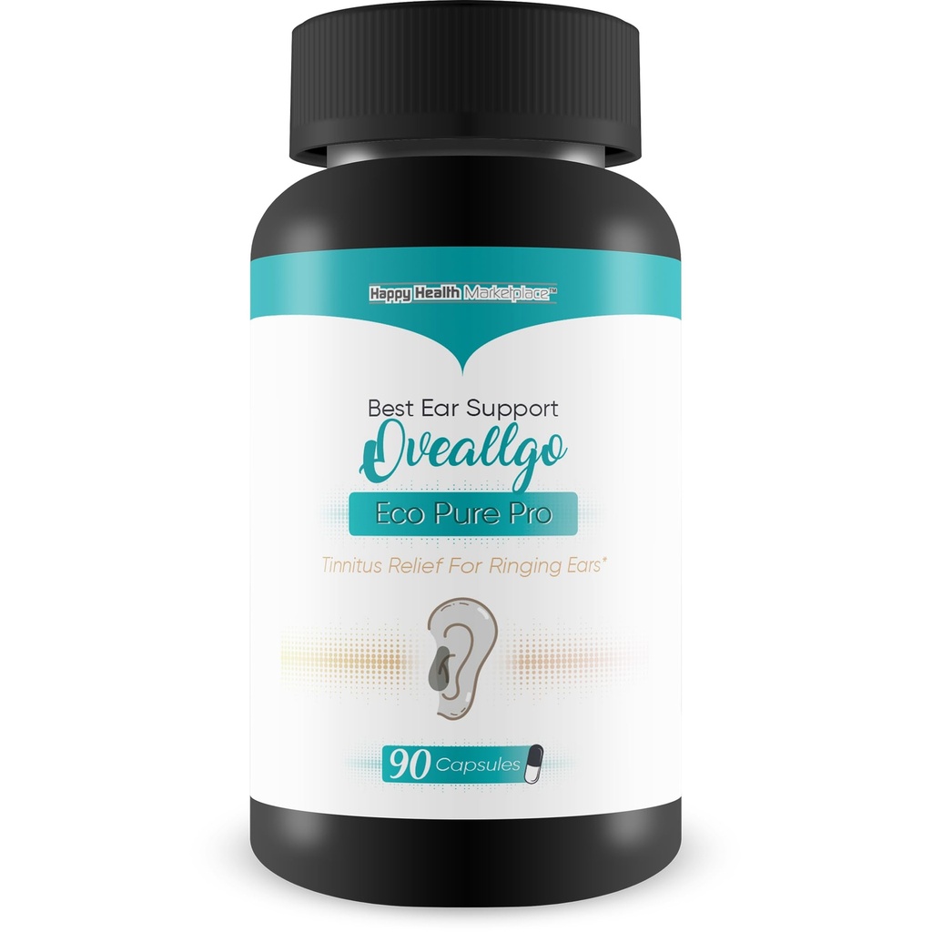 Tambahan Tinnitus - Terbaik Tinnitus Relief Ear - Ear Kesehatan Tinnitus Suplemen - Clear Tinnitus Pil - Bantuan Berhenti Berdering di The Ears Relief Oveallgo Eco Murni Pro