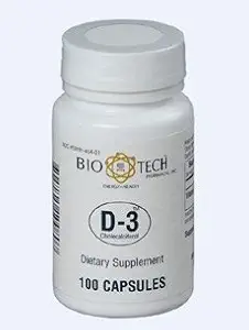 Bio- Tech - D3 (Cholecalferol) 1000 IU 100 caps by Bio- Tech