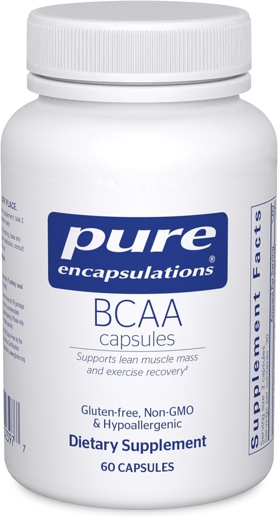 Resulasi Murni BCAA Capsules 124; Suplemen Hipoallergenik untuk Mendukung Fungsi Otot Selama Latihan = = 124; 60 Kapsul