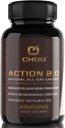 CHOQ Action 2.0 Energy & Circulation Dukung - Rhodiola Rosea, Beetroot & B12 Suplemen - Nitric Oxide Booster untuk Pria & Perempuan - Fokus & Pemulihan - 90 Kapsul