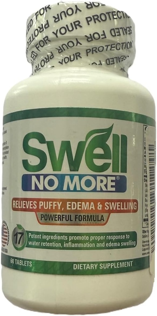 Tak ada lagi Retensi Air, Tambahan Dieter, 60 Tablet, Puffiniss, Edema dan Sweelling