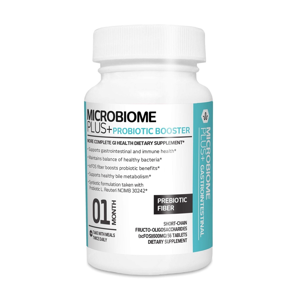 Microbiome Plus Pregnotic scFOS Prebiotic Fiber, Boosts Probiotic Benifits, GI Digetical Suplemen, Allergy Safe dan Gluten- Free for Men and Women (1 Month Suppply) (1)