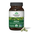 ORGANIC INDIA Neem Leaf Kapsules - Herbal Suplemen, Support Skin & Imune Health, Vegan, Gluten Free, USDA Sertifikasi Organik - 90 Count