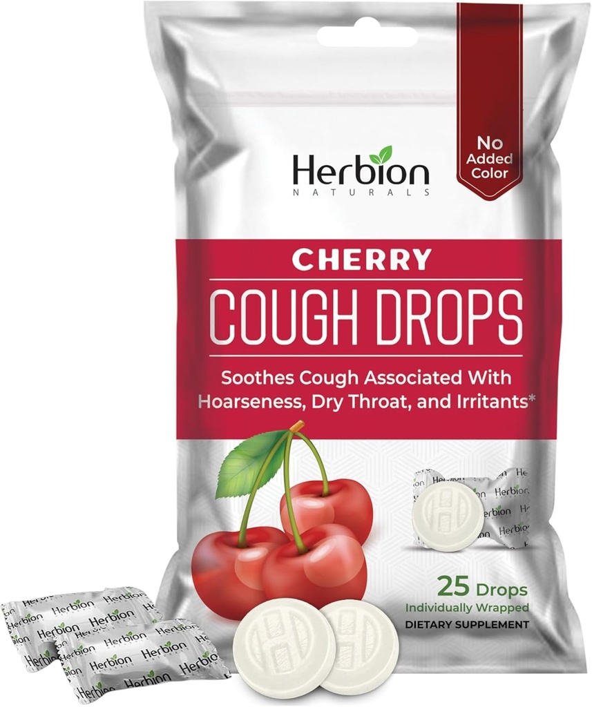 HERBION IRITAS Coughs with Natural Cherry Flavor, Dietary Supplement, Soothes Cough, for Dewas and Children Over 6 years, 25 Drops, No Artificial Flavor, Pack of 1