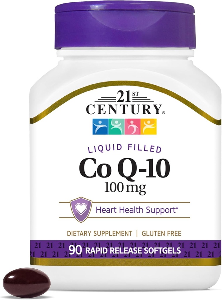 21 Century Co Q10 100 mg Softgels, 90 Count