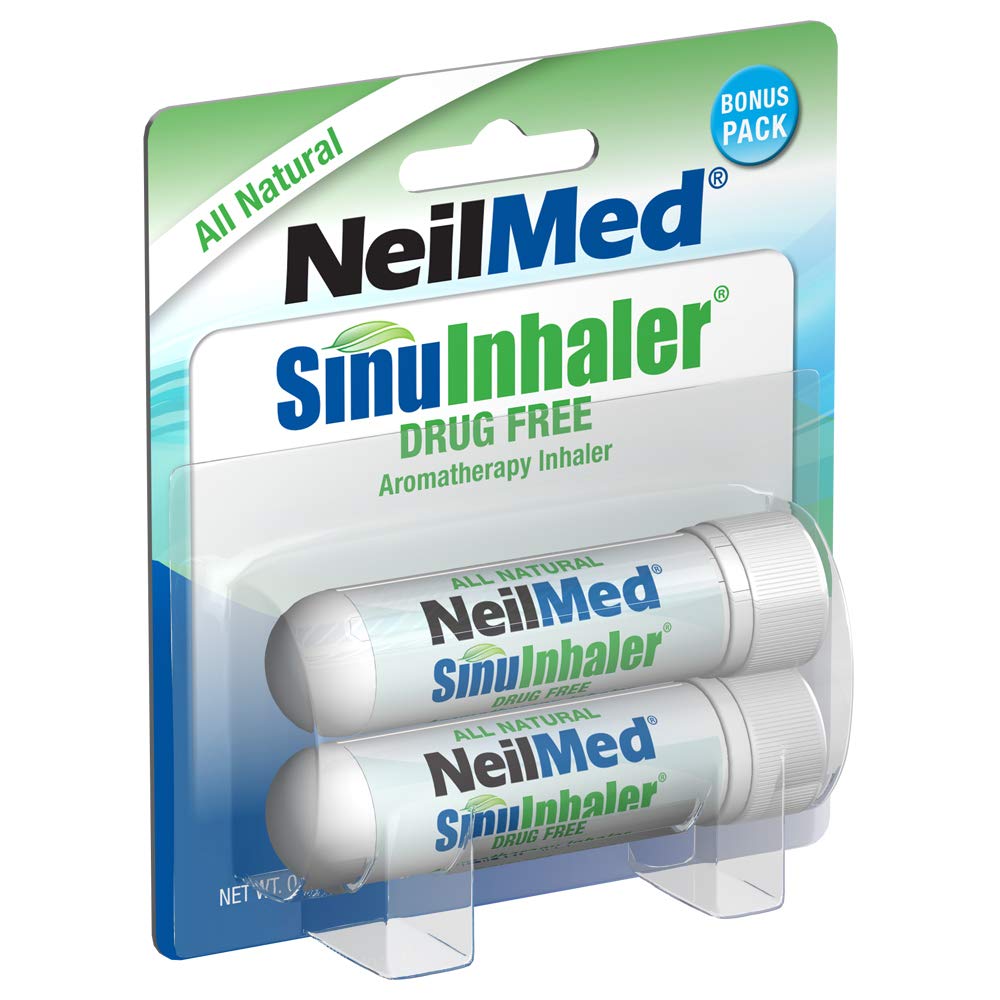 NeilMed SinuInhaler Natural Non Mediated Aromatherapy Inhaler (Bonus Pack) 2 Count (Pack of 1)