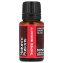 Fusion Nature 's Immunity Theations Oil Estives Blend - 15 ml - Germ Fighter, Health Guard, Aceite Ratero - Pelindung Nafas Naga - Clove, Lemon, Cinnamon, Eucalyptus, Peppermint, Oregano