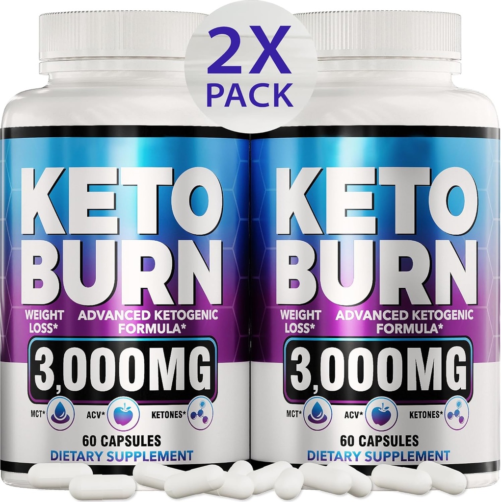 (2 Kemo Diet Pill) - W8th Los Lanjutan - Keto Tambahan untuk Perempuan dan Pria - Apple Cider Vinegar - Keto ACV Gummy - Dibuat di USA