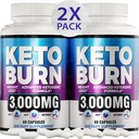 (2 Kemo Diet Pill) - W8th Los Lanjutan - Keto Tambahan untuk Perempuan dan Pria - Apple Cider Vinegar - Keto ACV Gummy - Dibuat di USA