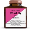 Baik Dikatakan Anti- Aging Skin Suppplement Health Age Defier dengan Organic Amla, Cacao, dan Resveratrol dari Graps Organik - Non-GMO + Vegan (60 Capsules)