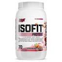 Nutrex Research IsoFit Whey Protein Powder Instantized 100% Whey Protein Issolate (30 Pelayan 1), Strawberry & Cream)