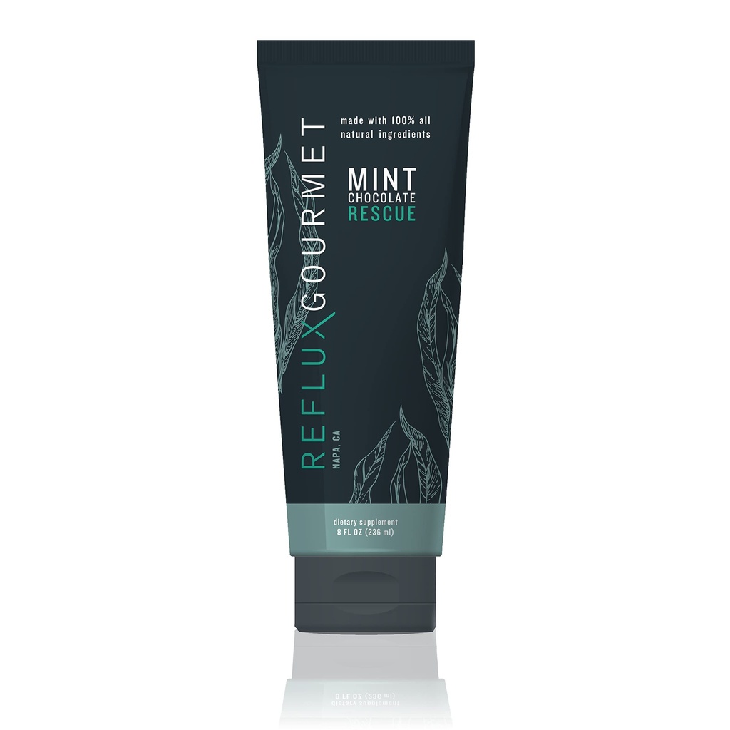 REFLUX GURMET - Mint Chocolate Rescue All- Natural Alginate Therapy, Acid Reflux, JERD, LPR, Heartburn Relief, Dibuat dari All Natural Ingreations Dianggap Aman untuk Anak-anak dan Wanita Hamil