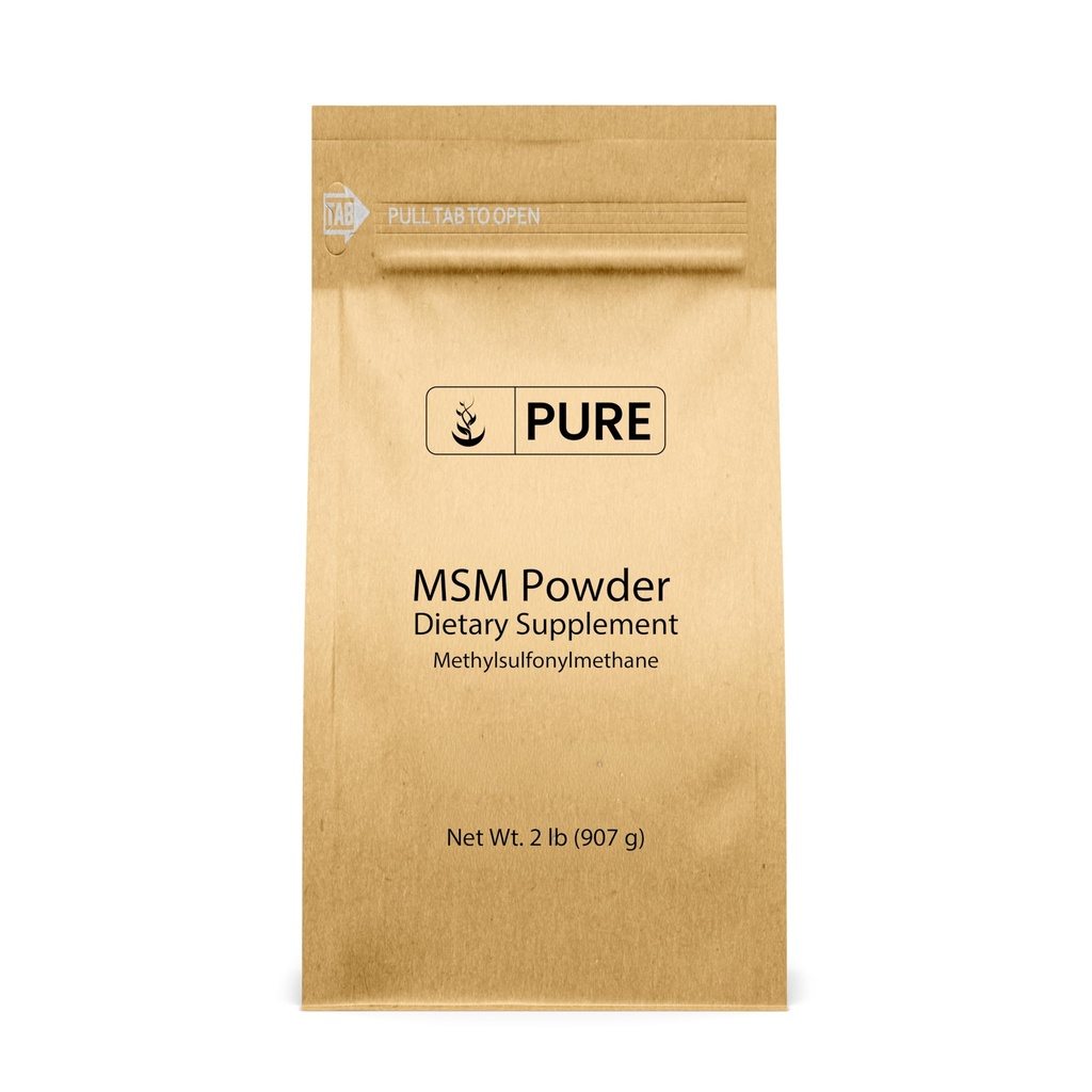 Methylsulfonymetana MSM Powder (2 lbs), Always Pure, Natural Sulfur Dieter Suplemen