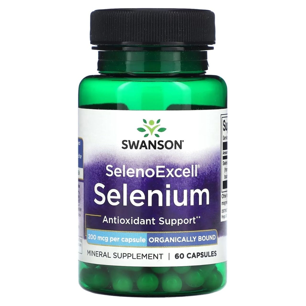 Swanson Selenoexsell Selenium 200 mcg 60 Capsules