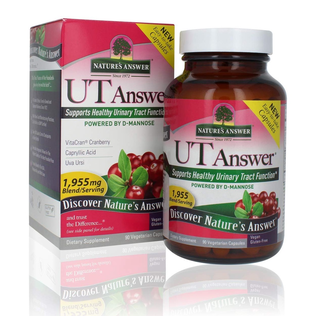 Nature 's Respond UT Respond with D-Mannose 195mg 90- Count 124; Urinary Tract & Bladder Support 124; Natural Detox 124- Free, Vegan, Kosher 124; Single Count