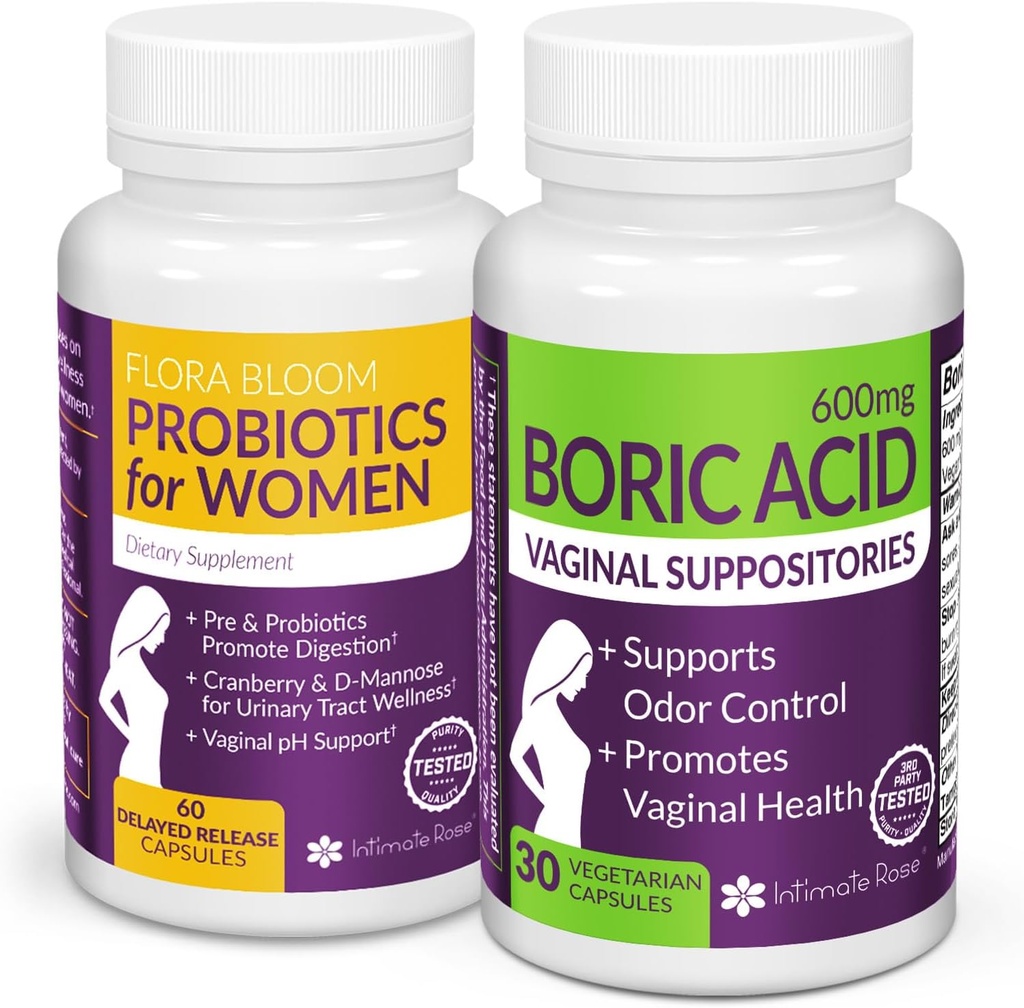 Simpan 10% pada Bundle Wellness Feminine - Boric Acid Suplotories & Vaginal Progories untuk PH Saldo & Intimate Care