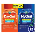Vicks DayQuil & NyQuil Ultra Terkonsentrasi Liquicaps Co- Pack, Cold & Flu Medicine, powerful Multi- Symptom Daytime & Nighttime Relief for Headache, Fever, Sore Throat, Minor Aches & Pains, & Cough, 96ct