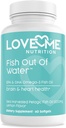 Suplemen Fish Oil Omega 3 - Burpless & Joint Heart Health (60 Servings) - EPA & DHA Omega- 3 Fatty Acids Brain, Eye, Skin & Joint Health - Natural, Fish Oil Capsules