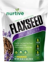 Flaxseed Protein Powder - Plant- Based, Rich in Omega-3 dan Antioksidants - Ideal for Post-Workout Recovery - Nutonations Boost for Smoothies & Non-GMO & Gluten- Free (16 oz / 454g)