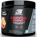 Granite Espine Amino Acids Powder for Muscle Recovery and Growth with 10g EAS and 7g BCAAs - Soy- Free, Gluten- Free, 448g (30 Servings), Fruit Punch Flavor