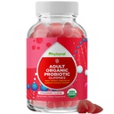Gubiotik Probiotik Sehat untuk Orang Dewasa - Probilisasi Organik untuk Penangguhan Kesehatan Gut Relief dan Dukungan Imune - Kesehatan Digetical Probiotic Gummies untuk Perempuan dan Pria - 5 Milyar CFU