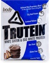 Tubuh Nutrition Trutein High Powder: 45% Whoy, 45% Casein, 10% Egg White, Gluten- Free, Low Sodium, Grass Fed Whey Protein, Gym Suppliment & Breakfast, Chocolate Peanut Butter, 34g Sample