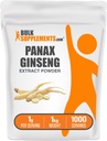 BulkSuplements.com Ginseng Root Extract Powder - Panax Ginseng Suplemen, Herbal Suplemen - Vegan & Gluten Bebas, 1g per Serving, 1kg (2.2 lbs) (Pack 1)