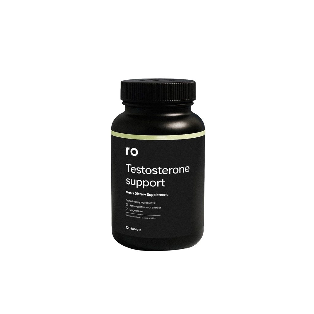 Ro Testosteron Dukungan untuk Pria 124; Pendukung Nuclesi Harian dengan Ashwagandha untuk mendukung Testosteron sehat Levels dan Magnesium untuk Propince Muskular Kesehatan 124; (120 Tablet)