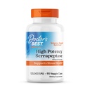 Doctors Best High Potency Serrapeptase, Support Sinus Health 120.000 SPU, Non- GMO, Vegan 90 Veggie Caps