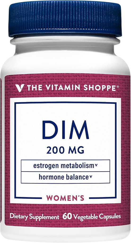 Vitamin Shoppe DiM dengan BioPerine - Mendukung keseimbangan Hormone & Estrogen Metabolisme - 200 MG (Katup Vegetarian 60)
