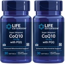 Ekstensi Hidup Super Ubiquinol CoQ10 dengan PQQ, CoQ10, PQQ, shilajit, Health Jantung, Dukungan Energi Cellular, 8X Lebih Baik Absorpsi, Gluten- Bebas, 100 mg, 30 softgels (Paket 2)