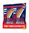 Vitalitte Electrolyte Powder Drinder Mix, Isotonic Electrolite Hydration Mix, Gluten Free Post Workout Mix, Paket 2, 35 oz. Masing-masing, Fruit Punch Flavor