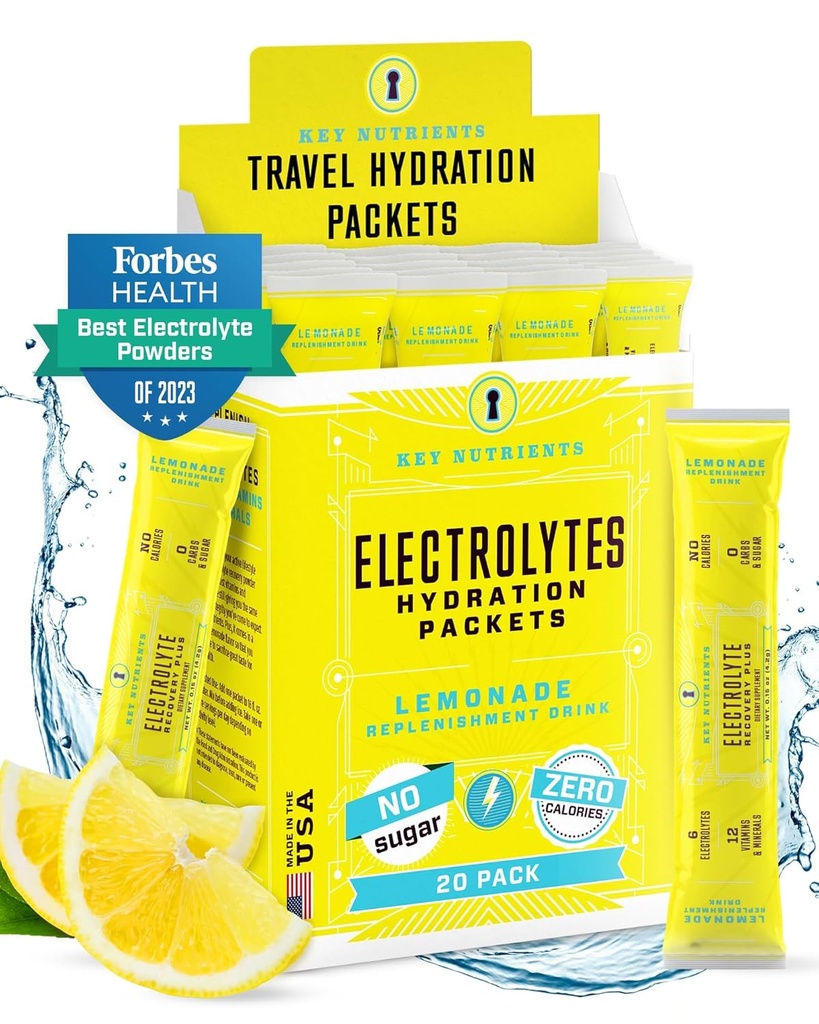KEY NUTRIENTS Electrolytes Powder Pawder - Menyegarkan Lemonade 20 Paket Hidration