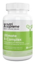 Kompleks B Ultimate Nutri, sangat Absrobable Estible B Vitamin dengan Methylfolat untuk Mendukung Fungsi Sistem Gugup, 60 Kapsul